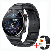 Smart Watch QW33 Ultra en Acero Inoxidable (Incluye dos pulsos), con resistencia al agua IP67.